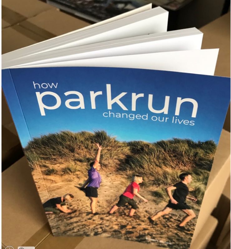 Image of front cover of how parkrun changed our lives book